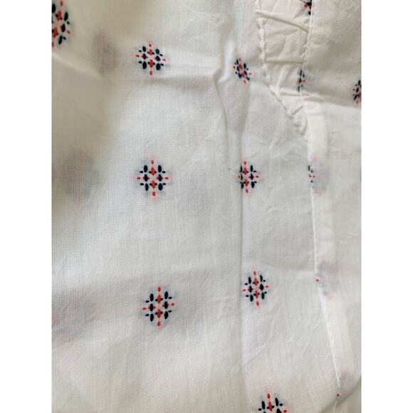 FAT FACE MOLLIE White Jacquard Frill Sleeveless Ruffle Blouse  Sz 4 NWT - Picture 6 of 15